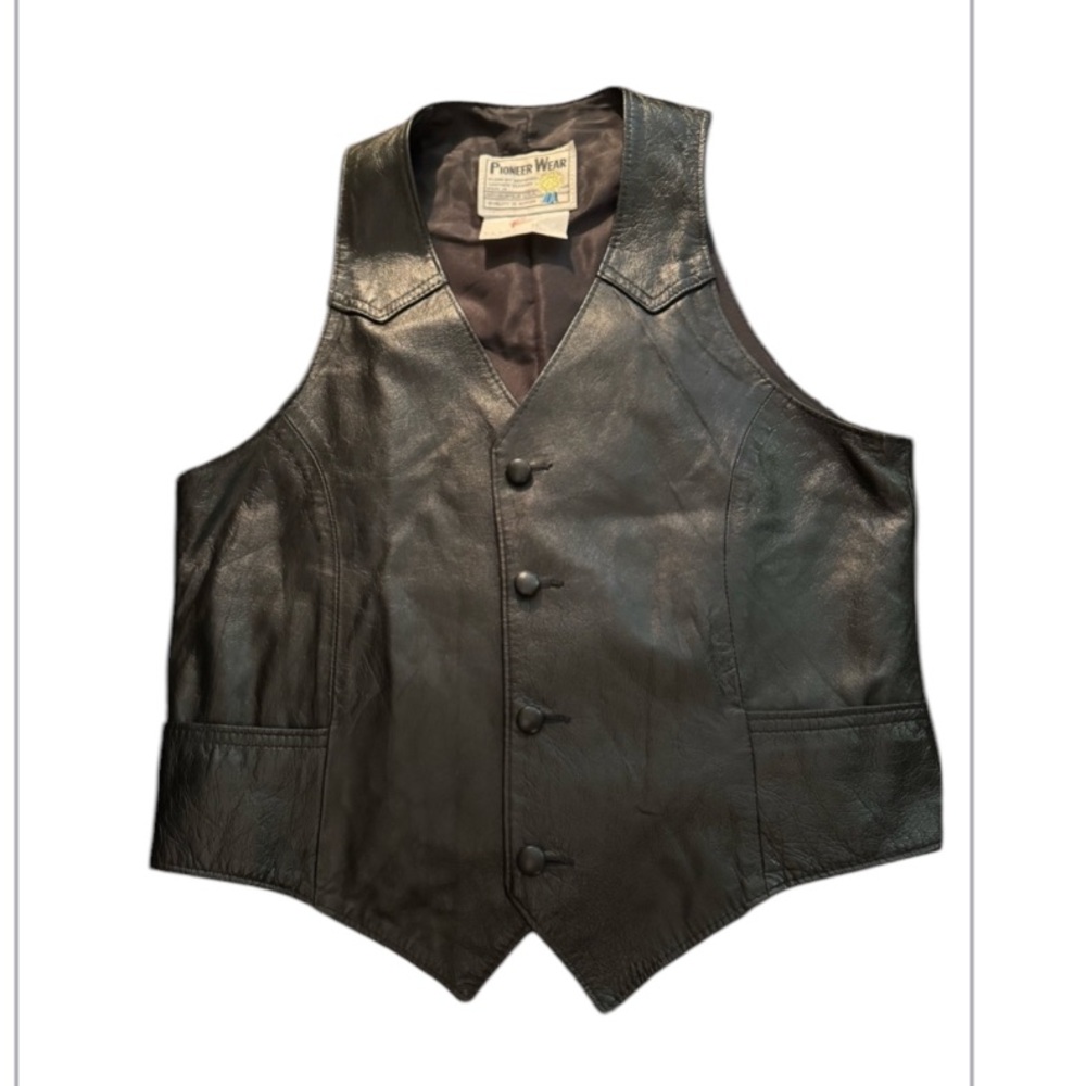 Vintage Pioneer leather vest
